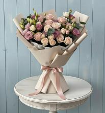 Букет цветов из:  Розы и Лизиантусы #REPLACE_PRED# Аликоновке