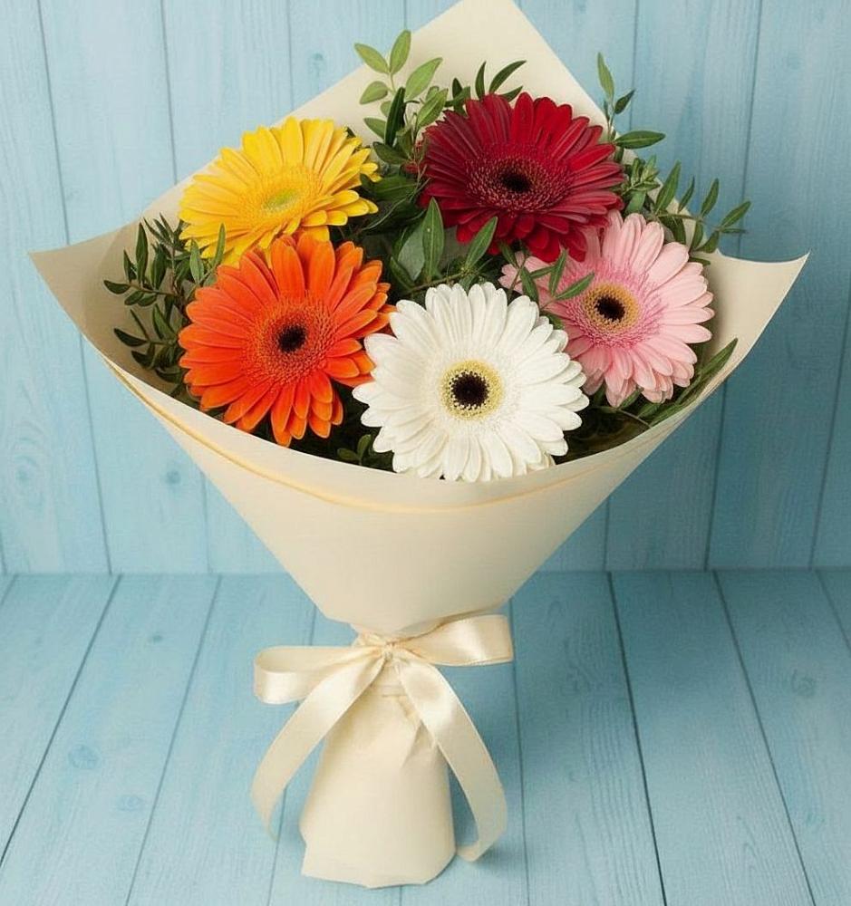 Букет цветов из: Герберы в Аликоновке