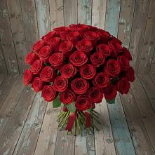 Букет 55 Красных роз Фридом в Аликоновке
