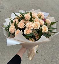 Букет Кремовые розы Латте в Аликоновке
