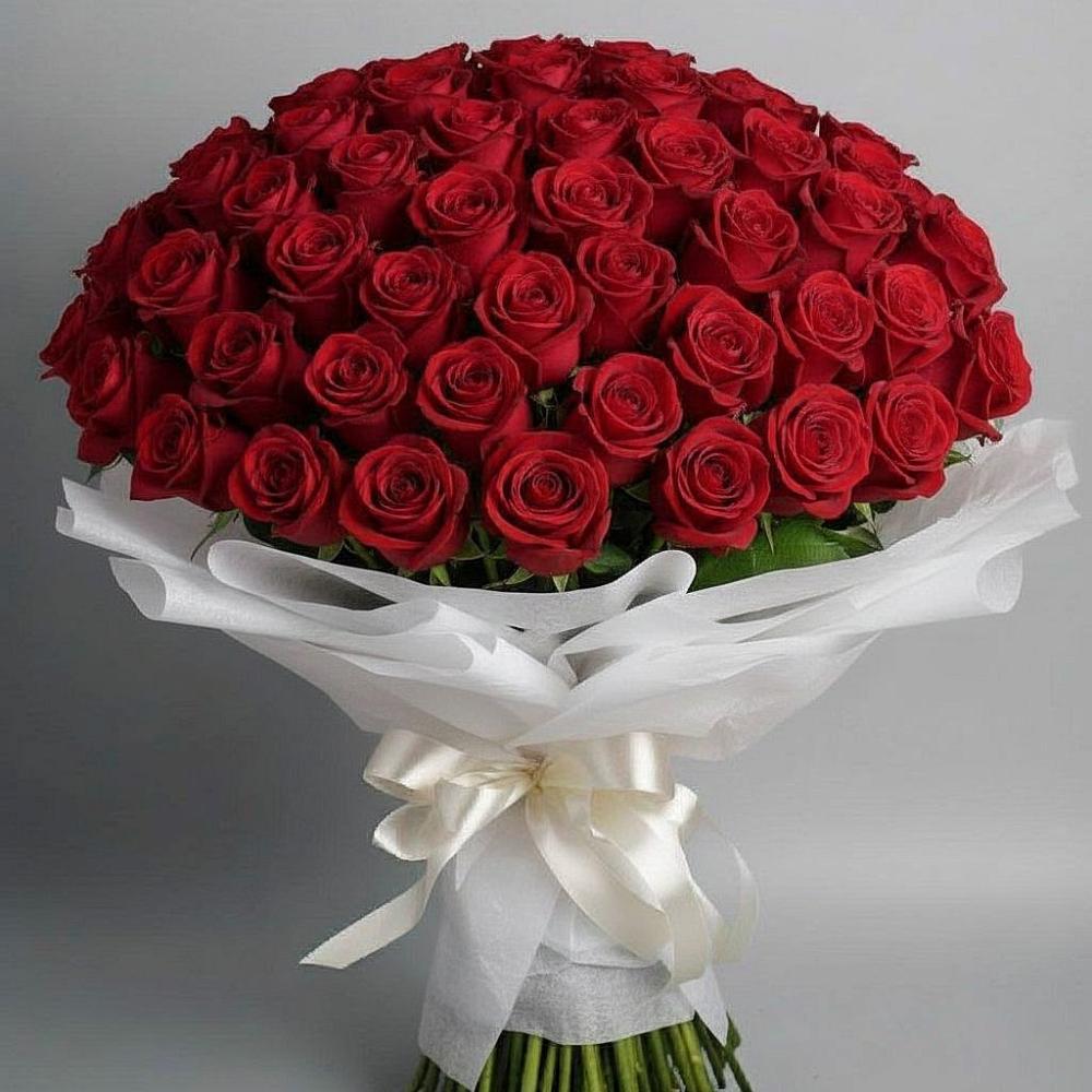 Букет 101 Красная роза Блэк Мэджик в Аликоновке