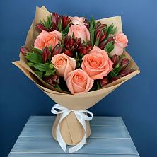 Букет цветов из:  Розы и Альстромерии в Аликоновке
