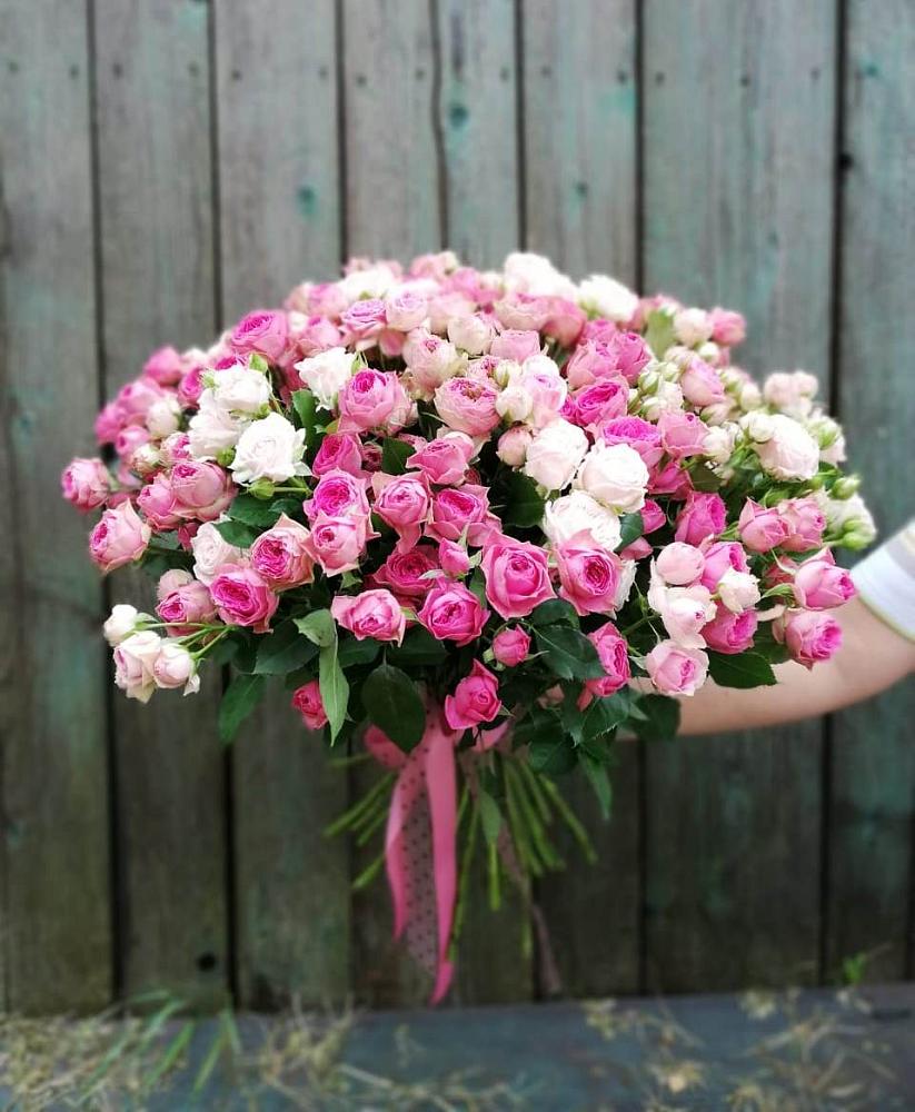 Букет Розовые кустовые розы Натали и Лав Лидия в Аликоновке