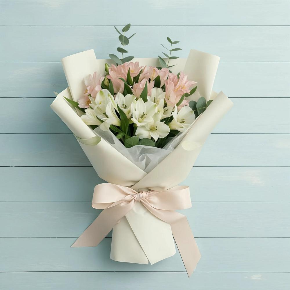 Букет цветов из: Альстромерии в Аликоновке