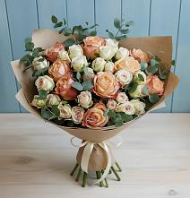 Букет цветов из:  Альстромерии и Розы в Аликоновке