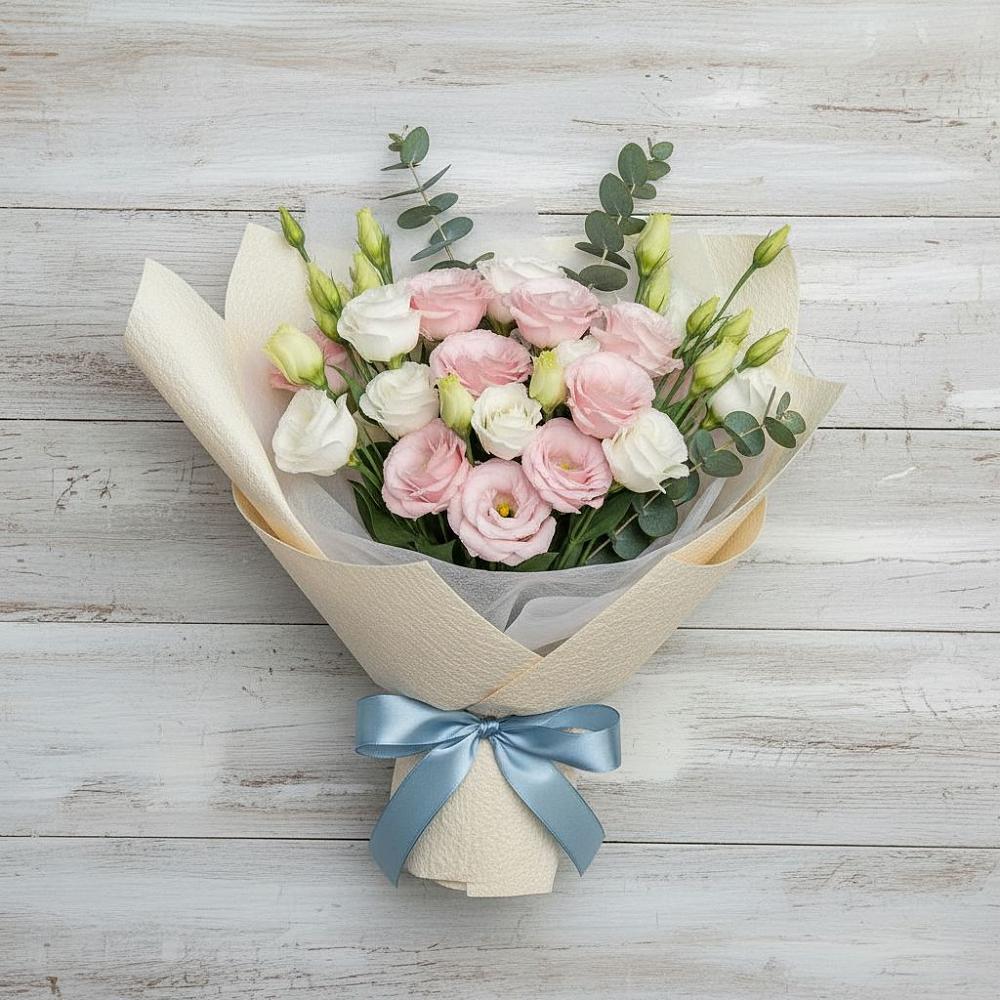 Букет цветов из: Лизиантусы в Аликоновке